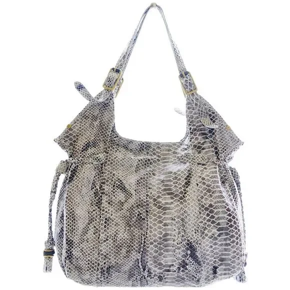 Elliot Lucca Sintra Snakeskin print embossed leather handbag - Picture 2 of 12